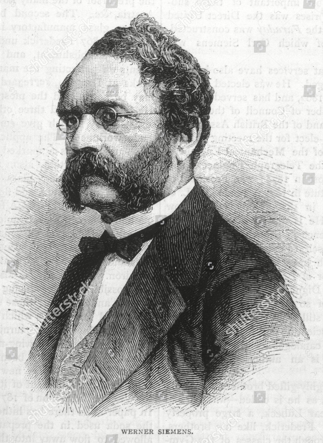 Ernst Werner Von Siemens German Engineer Editorial Stock Photo - Stock ...