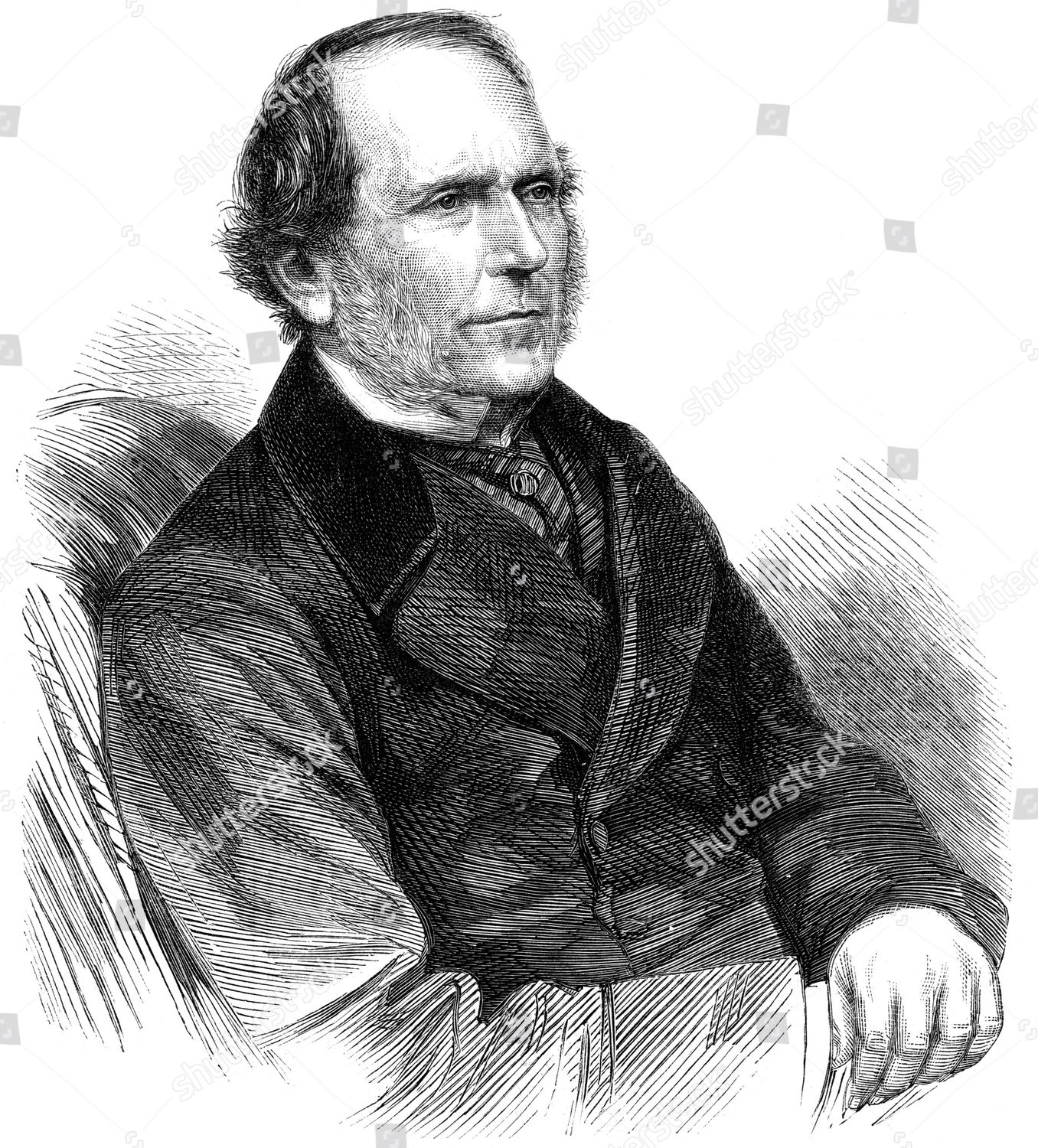 Sir James Brooke Governor Labuan Later Editorial Stock Photo - Stock ...