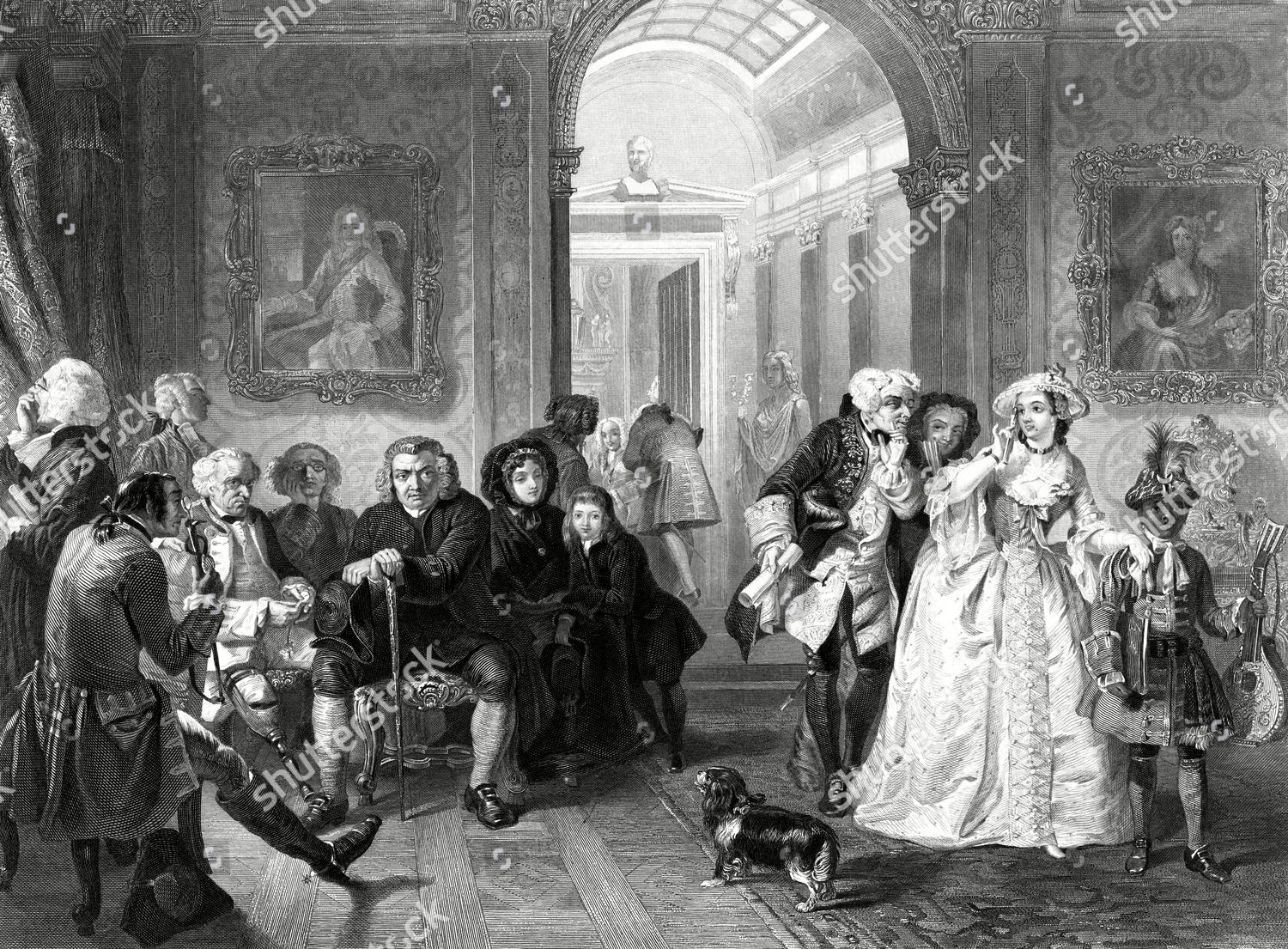Dr Samuel Johnson Anteroom Lord Chesterfield Editorial Stock Photo