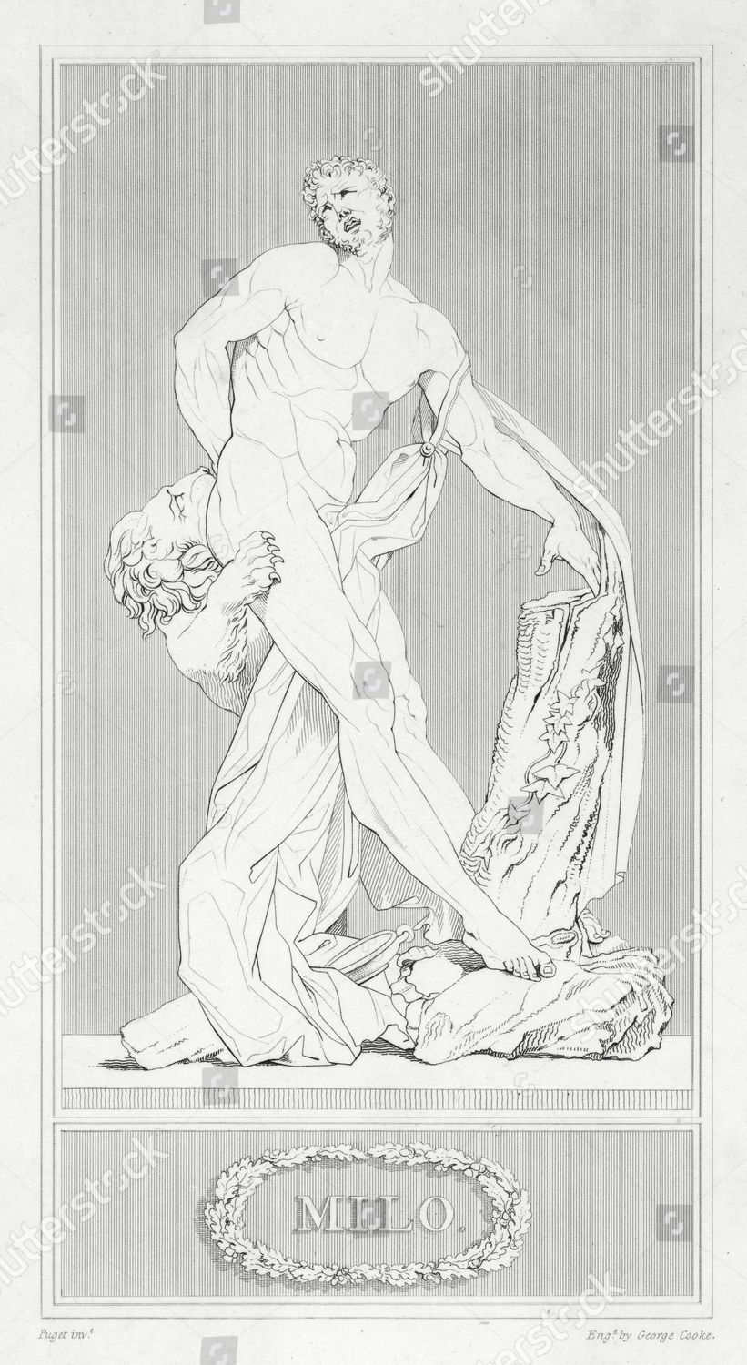Milo Milon Crotona Greek Athlete Renowned Editorial Stock Photo - Stock ...