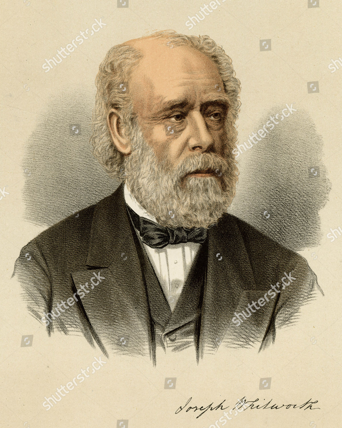 Sir Joseph Whitworth English Mechanical Engineer Editorial Stock Photo ...