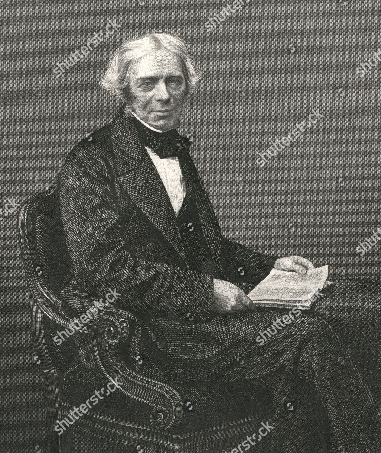 Michael Faraday English Scientist Circa 1830s Editorial Stock Photo ...