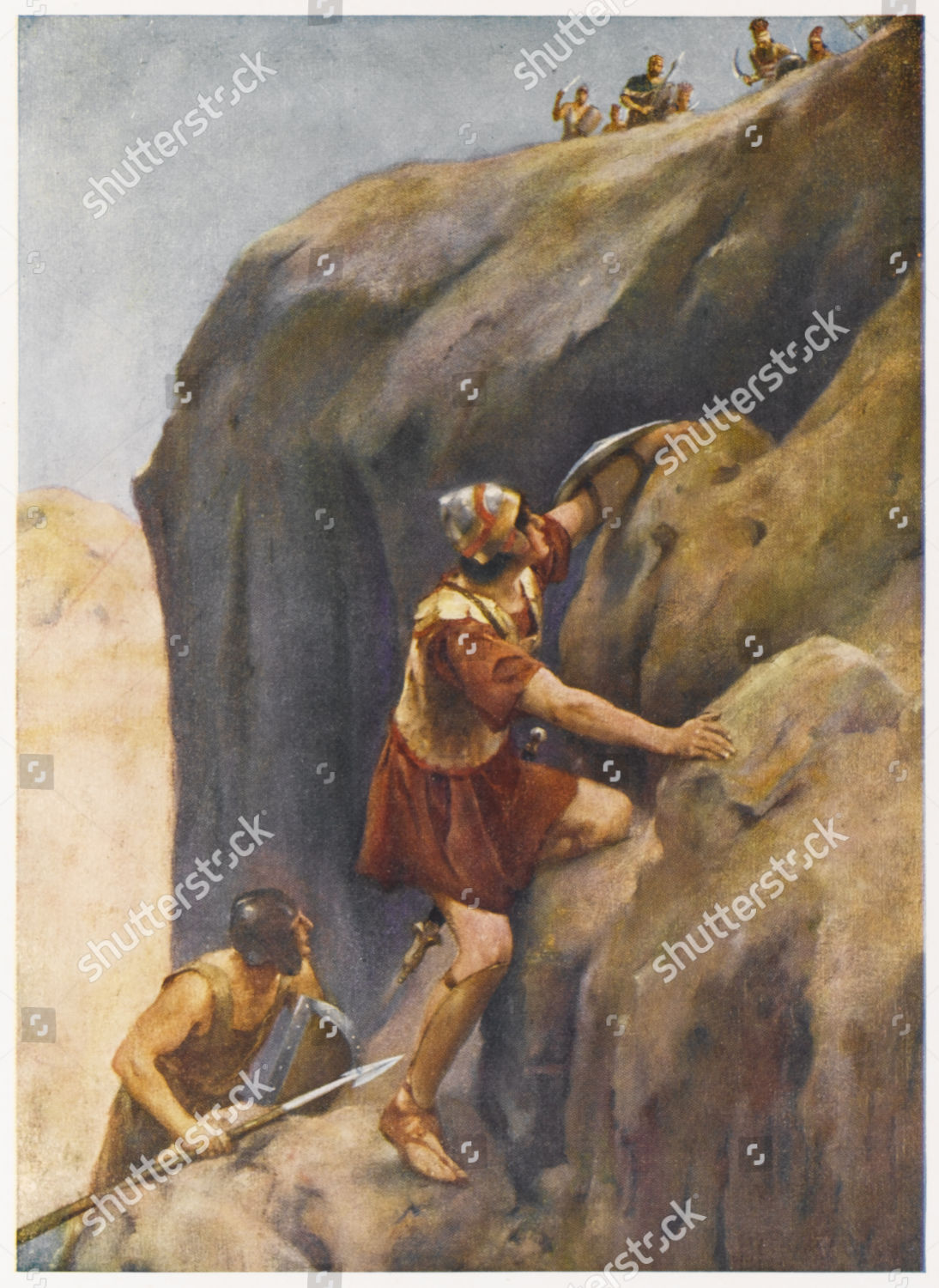 Jonathan His Armourbearer Make Twoman Attack Editorial Stock Photo ...