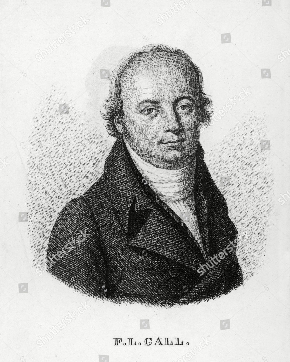 Franz Josef Gall Founder Phrenology 1758 Editorial Stock Photo - Stock ...