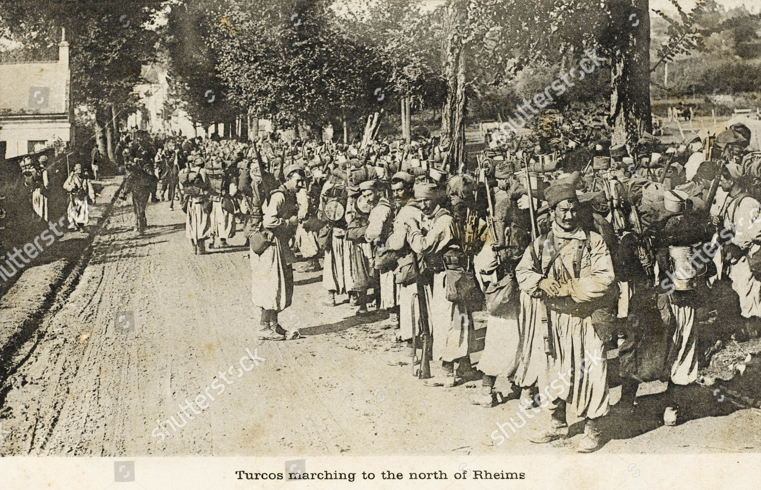 Turkish Soldiers Marching North Rheims During Editorial Stock Photo ...