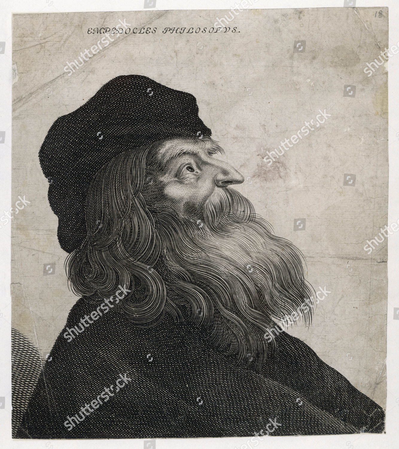 Empedocles Greek Philosopher Circa 490 430 Editorial Stock Photo ...