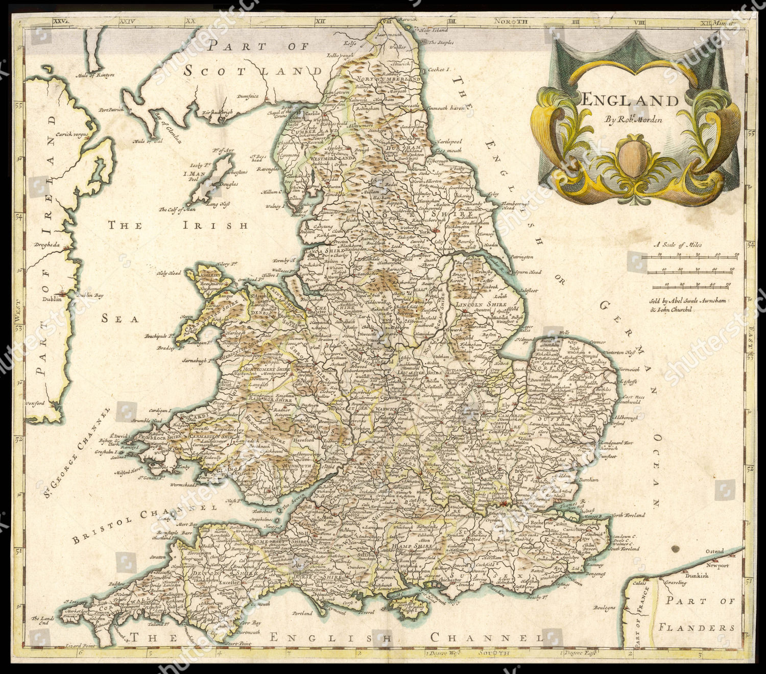 England Wales Circa 1810 Editorial Stock Photo - Stock Image | Shutterstock