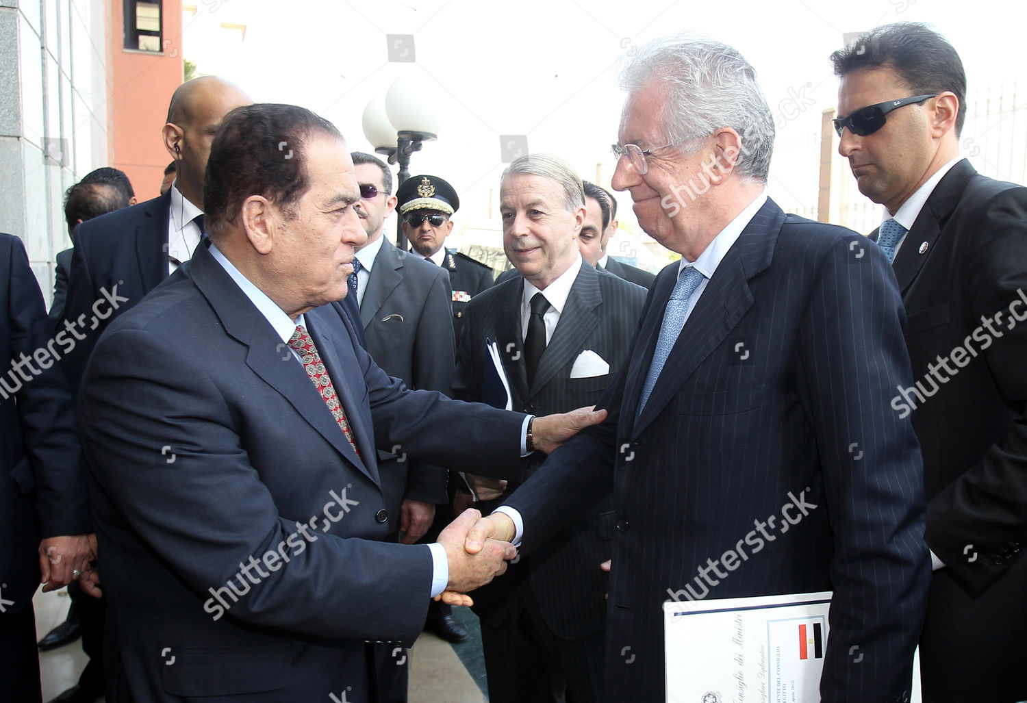 Egyptian Prime Minister Kamal Alganzouri L Editorial Stock Photo