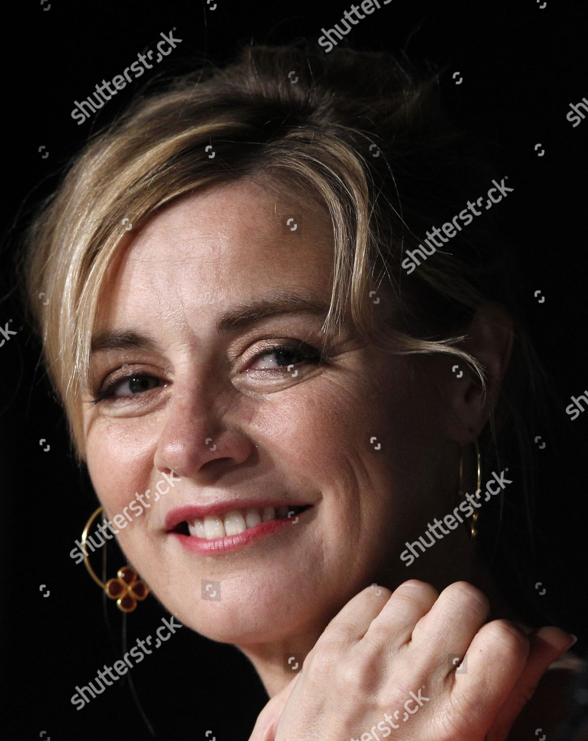 French Actress Anne Consigny Attends Press Editorial Stock Photo 
