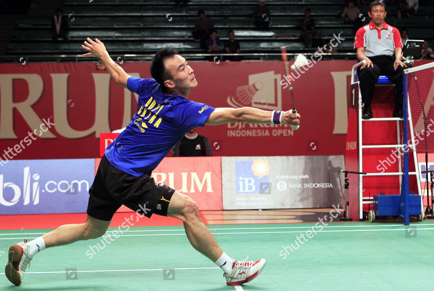 Du Pengyu China Returns Shuttlecock Hu Editorial Stock Photo Stock