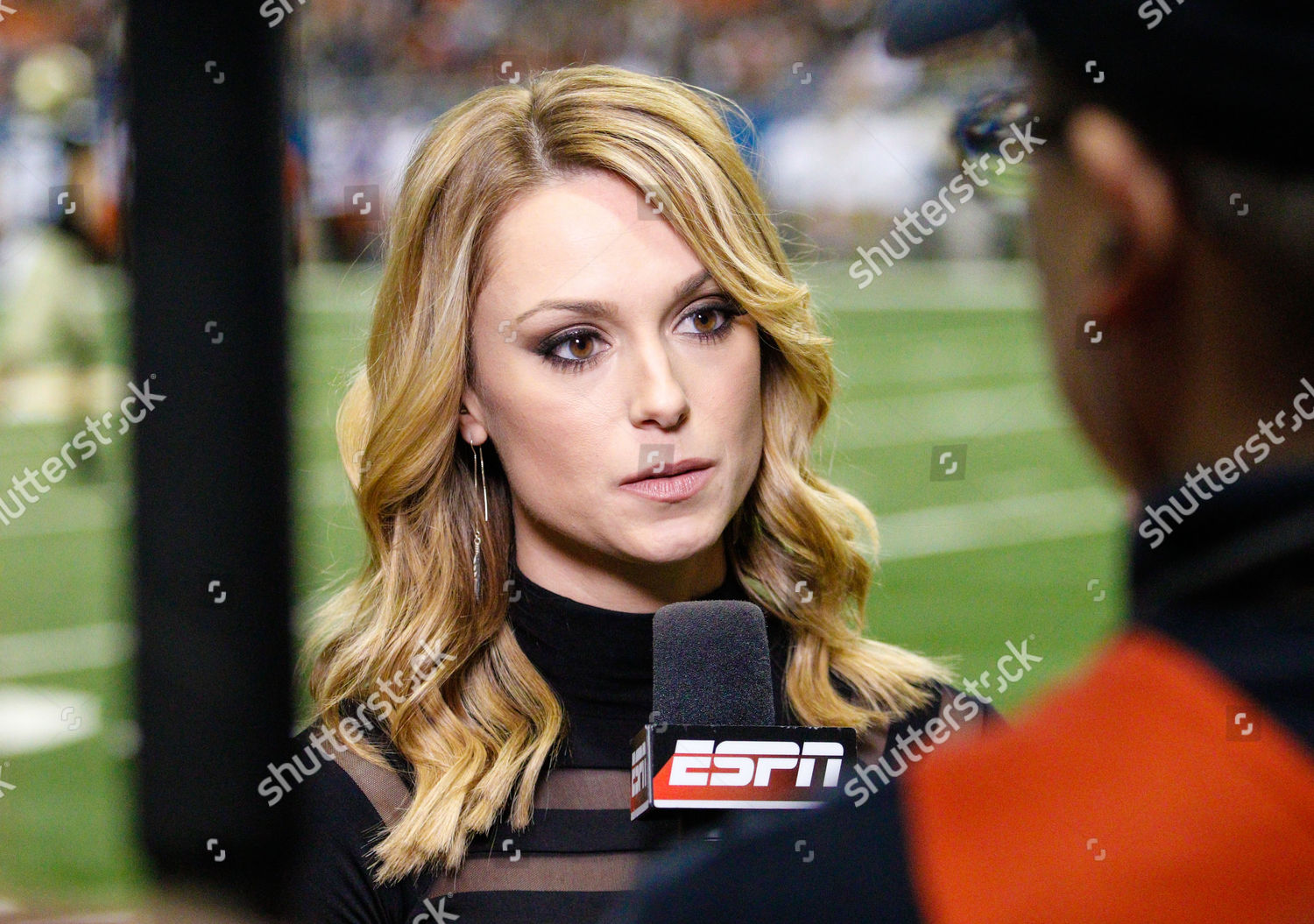 Espn Reporter Molly Mcgrath During Ncaa Editorial Stock Photo - Stock ...