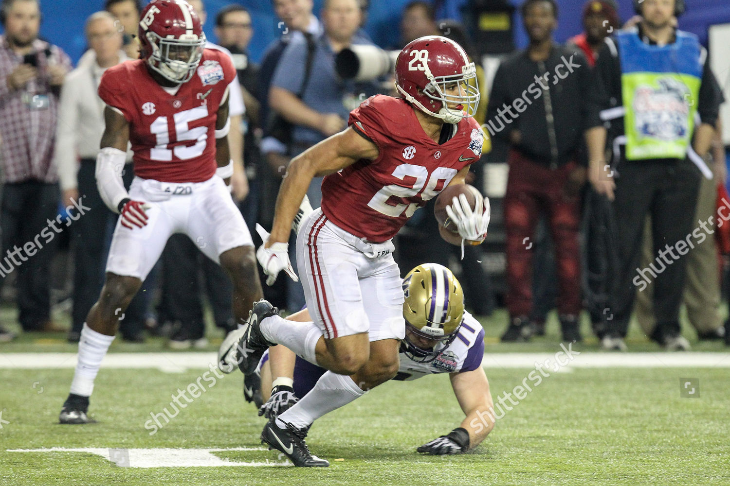 Alabamas Minkah Fitzpatrick 29 Makes Interception Editorial Stock Photo ...