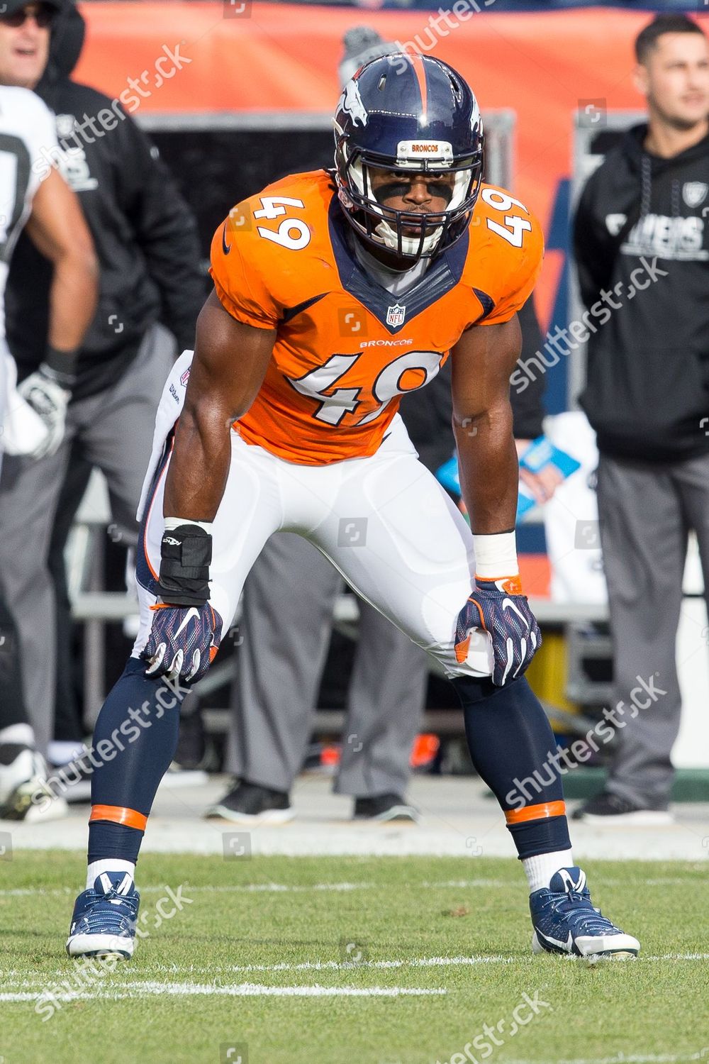 Denver Broncos Linebacker Quentin Gause 49 Editorial Stock Photo