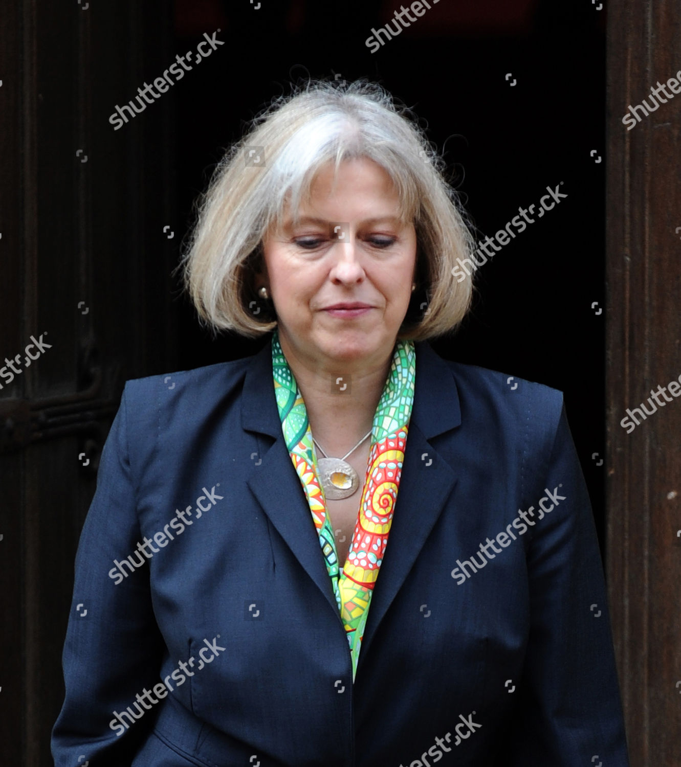 British Home Secretary Theresa May Departs Editorial Stock Photo Stock Image Shutterstock