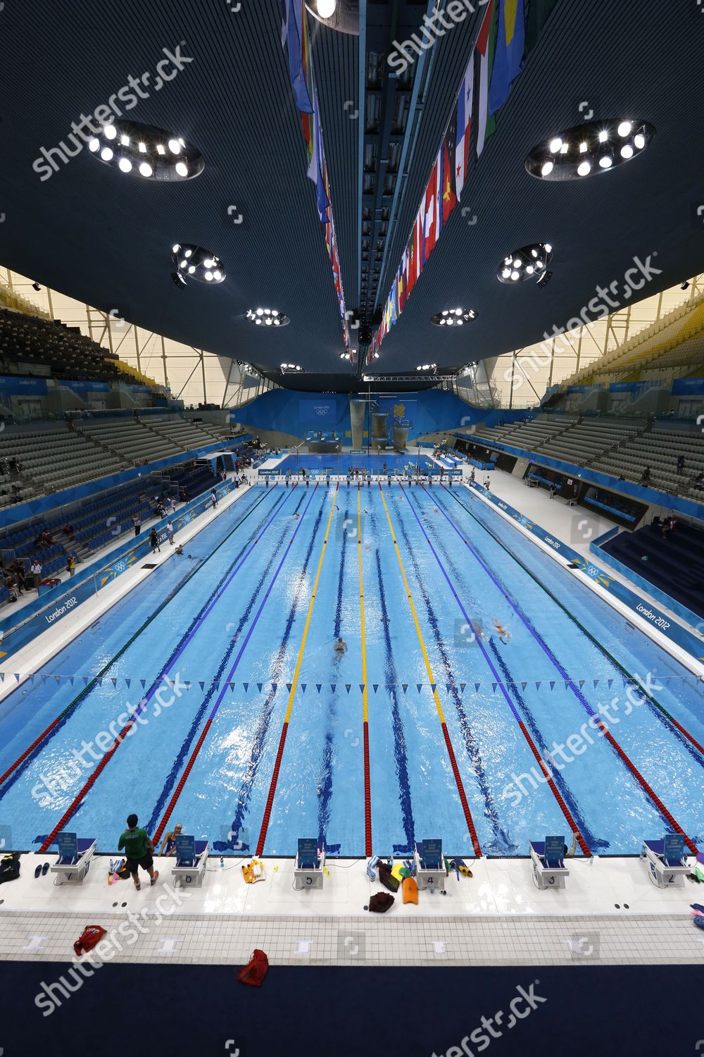 Swimmers Train Swimming Diving Competition Pools Editorial Stock Photo ...