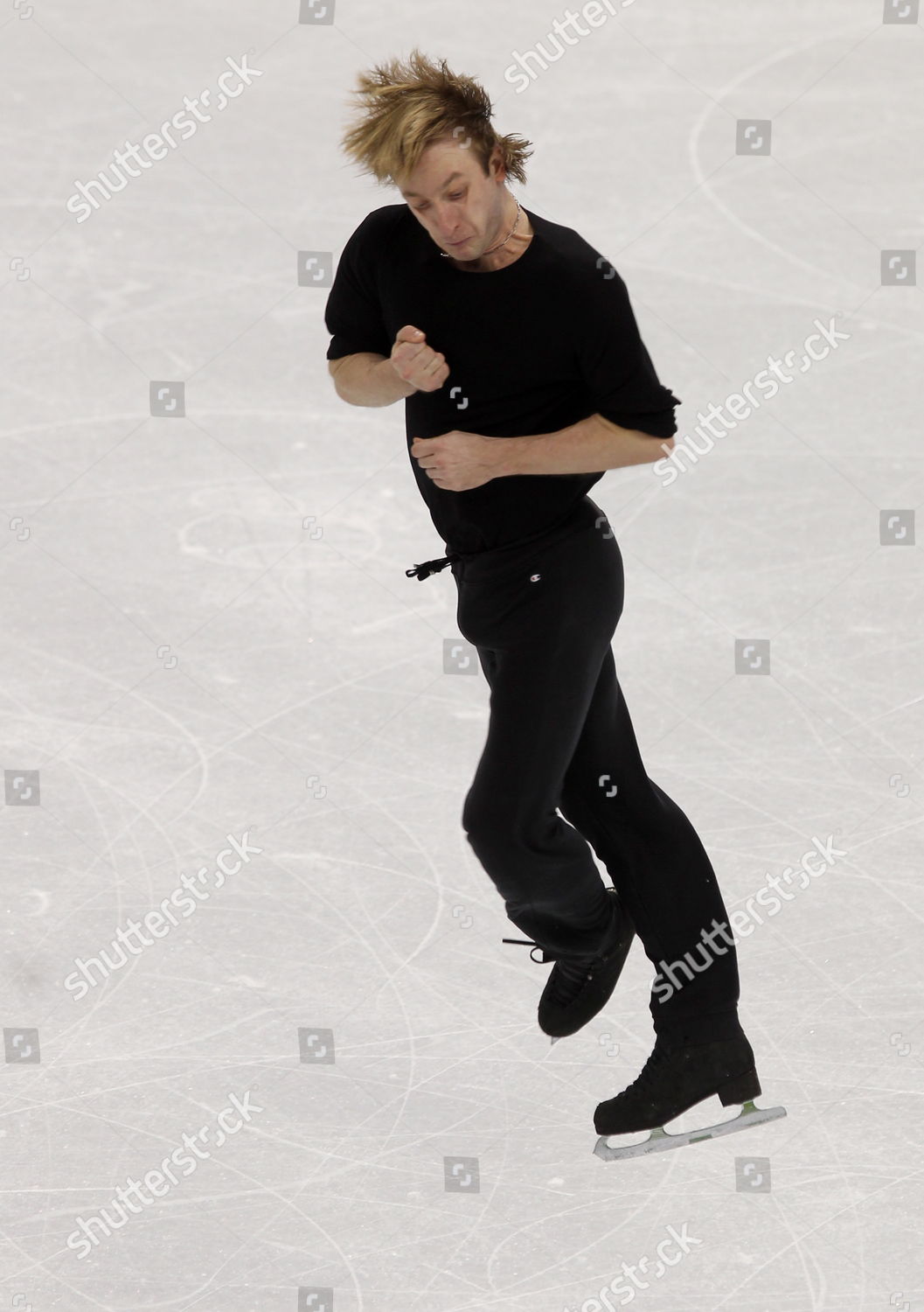 Russian Evgeni Pluschenko Performs His Short Editorial Stock Photo