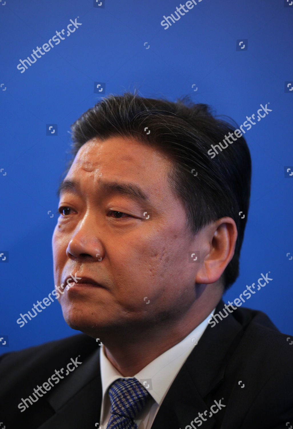 Zhang Jianguo President China Construction Bank Editorial Stock Photo