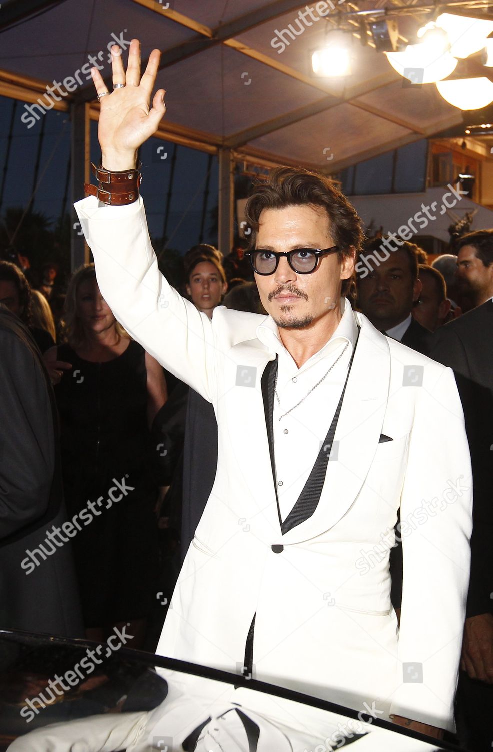 Us Actor Johnny Depp Waves He Editorial Stock Photo - Stock Image ...