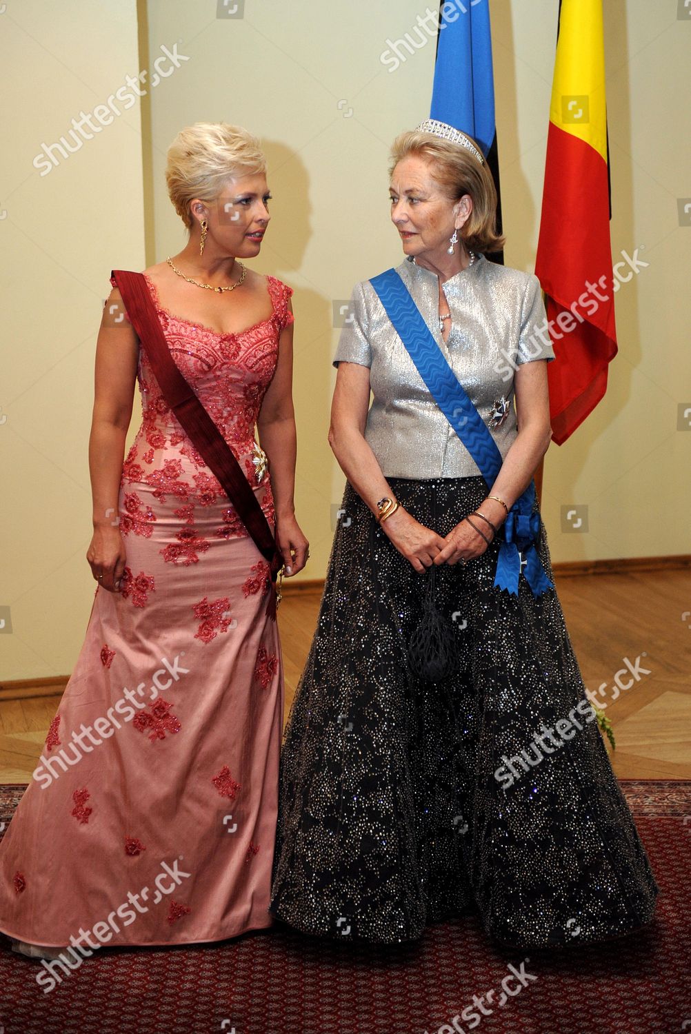 Gala dinner for Belgian Royals state visit, Tallinn, Estonia - 10 Jun 2008: стоковое фото