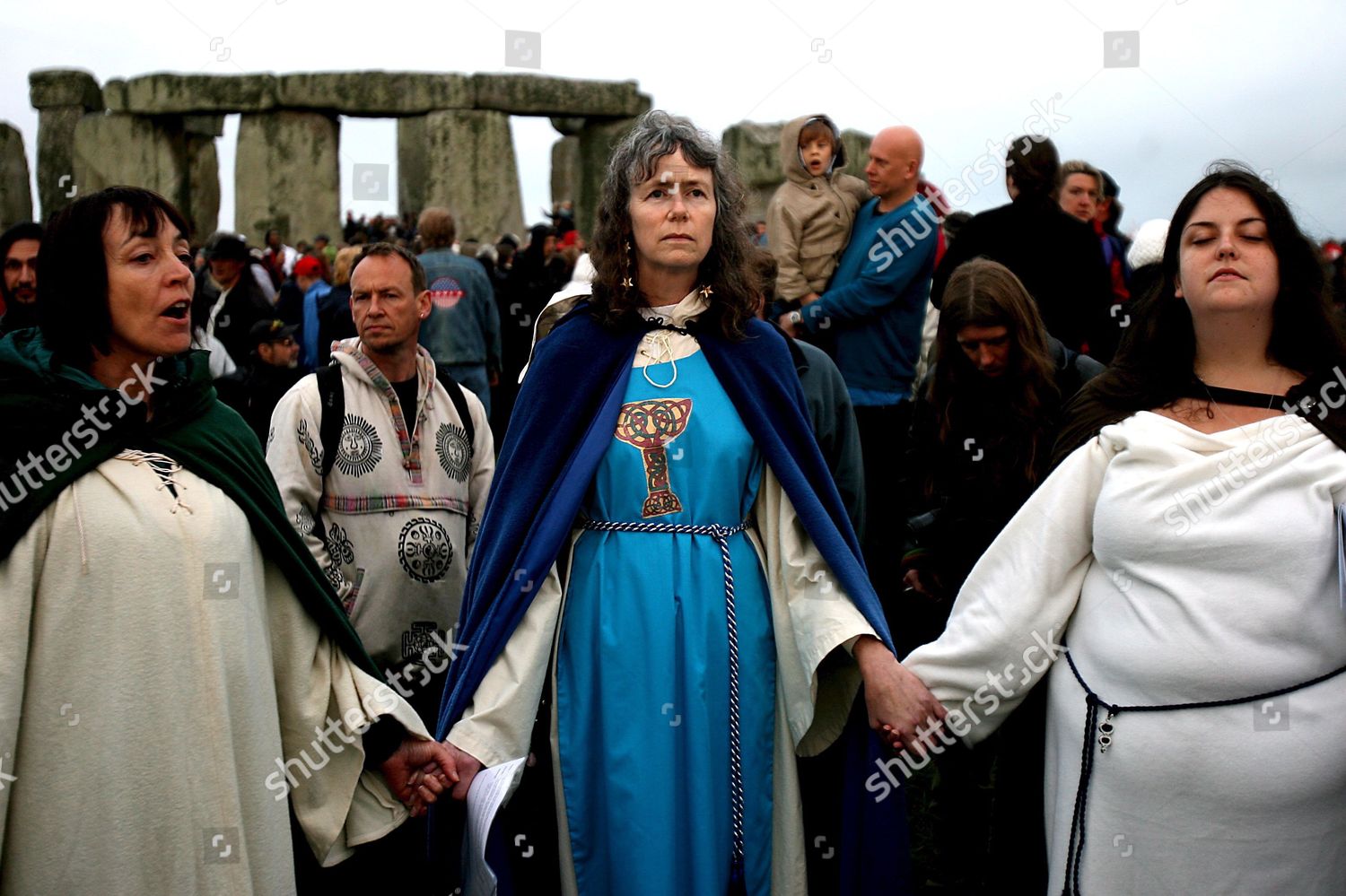 Revellers Dressed Druids Perform Ancient Ceremony Editorial Stock Photo ...