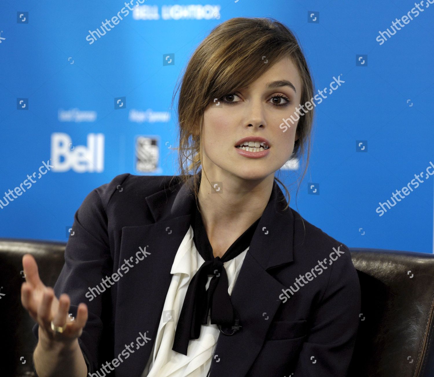 British Actor Keira Knightley Talks About Editorial Stock Photo - Stock