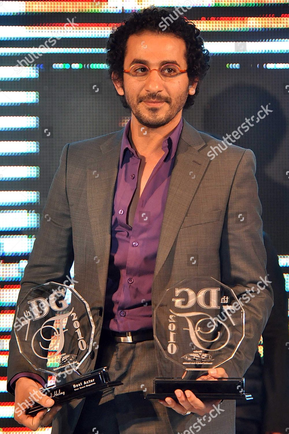 Egyptian Actor Ahmed Helmy Poses Photographers Editorial Stock Photo