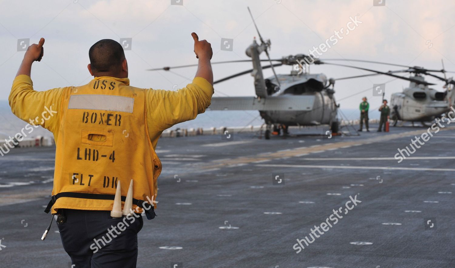 Us Navy Deck Crew Member On Editorial Stock Photo Stock Image