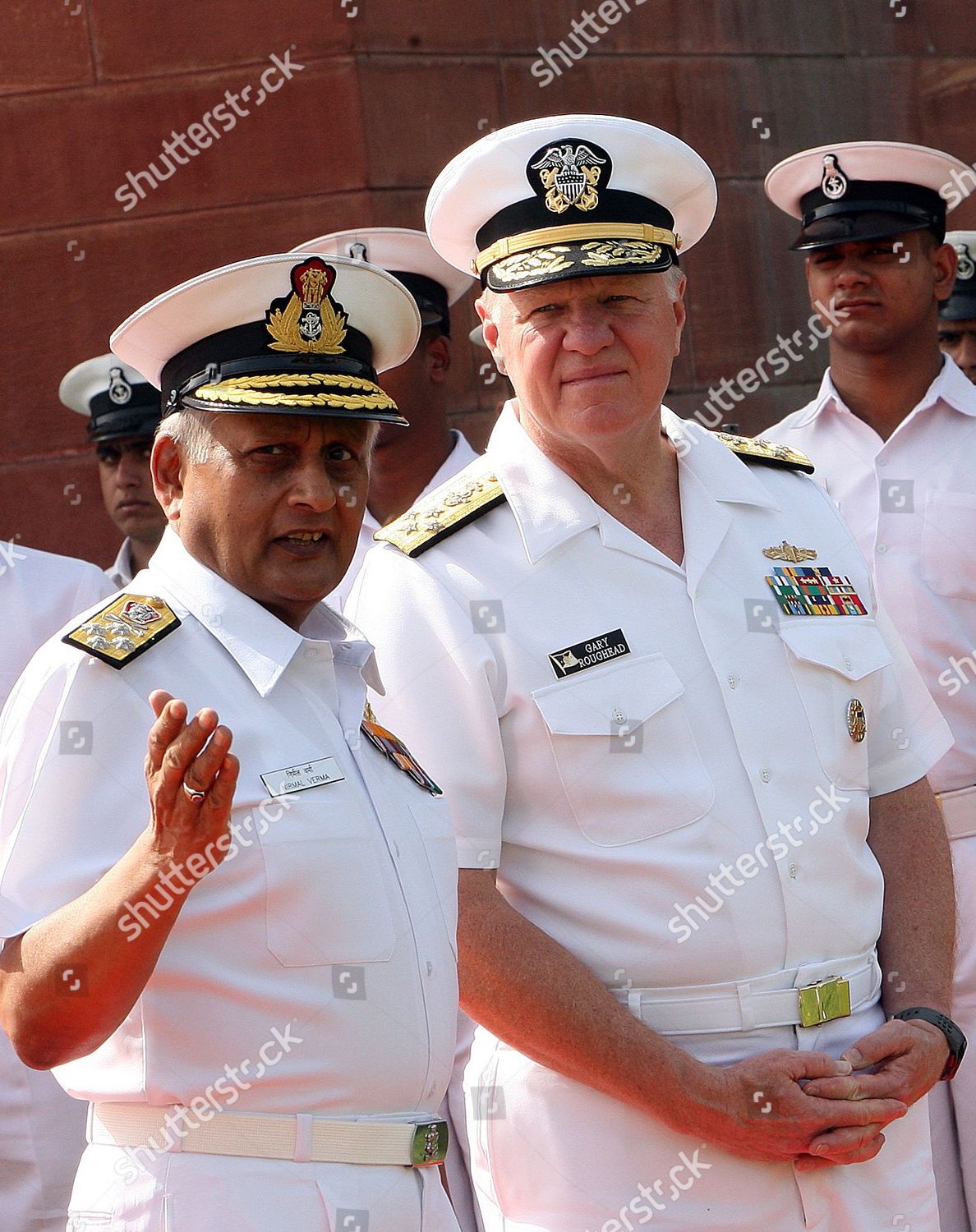 Admiral Gary Roughead R Chief Naval Editorial Stock Photo Stock Image
