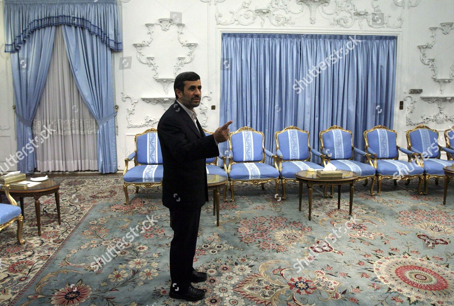 Iranian President Mahmoud Ahmadinejad Waits His Office Editorial Stock Photo Stock Image Shutterstock