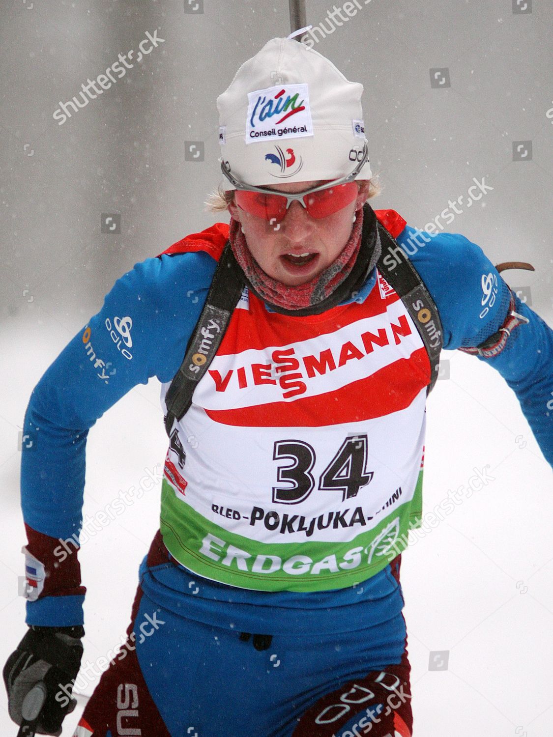 Sandrine Bailly France Action During Biathlon Editorial Stock Photo