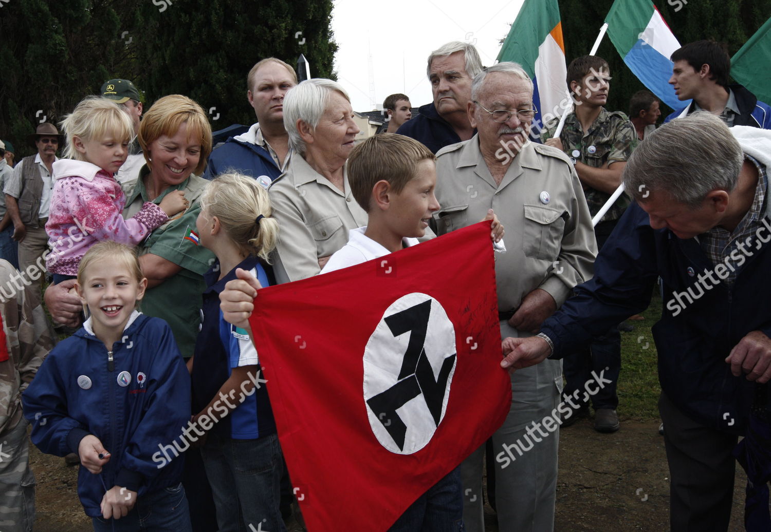Young Awb Weerstandsbeweging Supporter Holds Flag Editorial Stock Photo -  Stock Image
