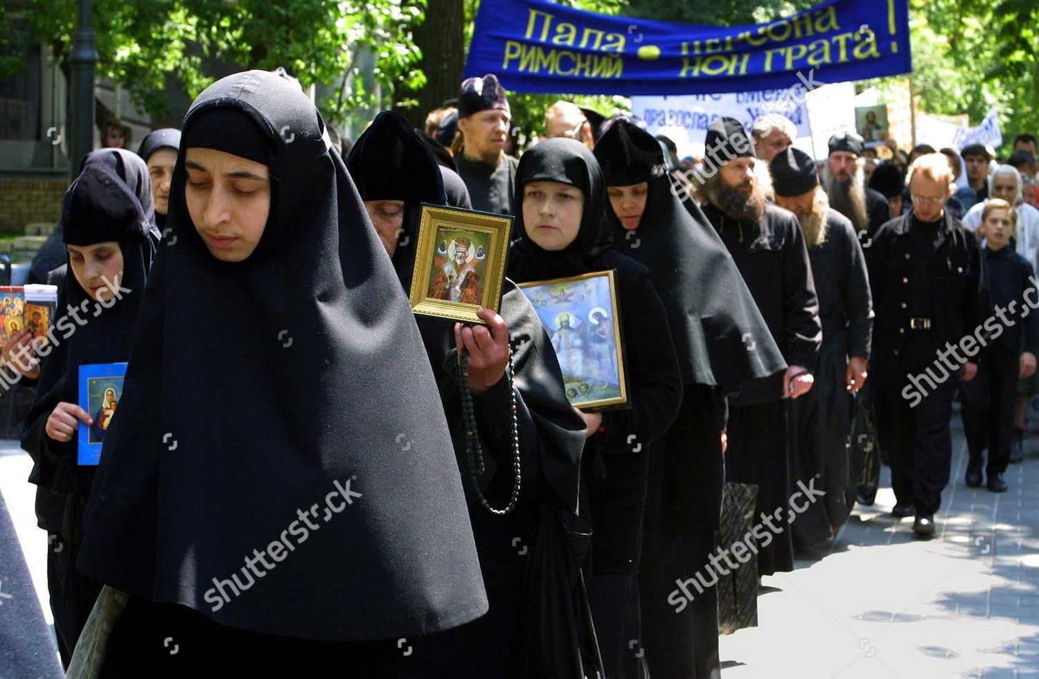 Kiev Ukraine Orthodox Nuns Priests Monks Editorial Stock Photo - Stock ...