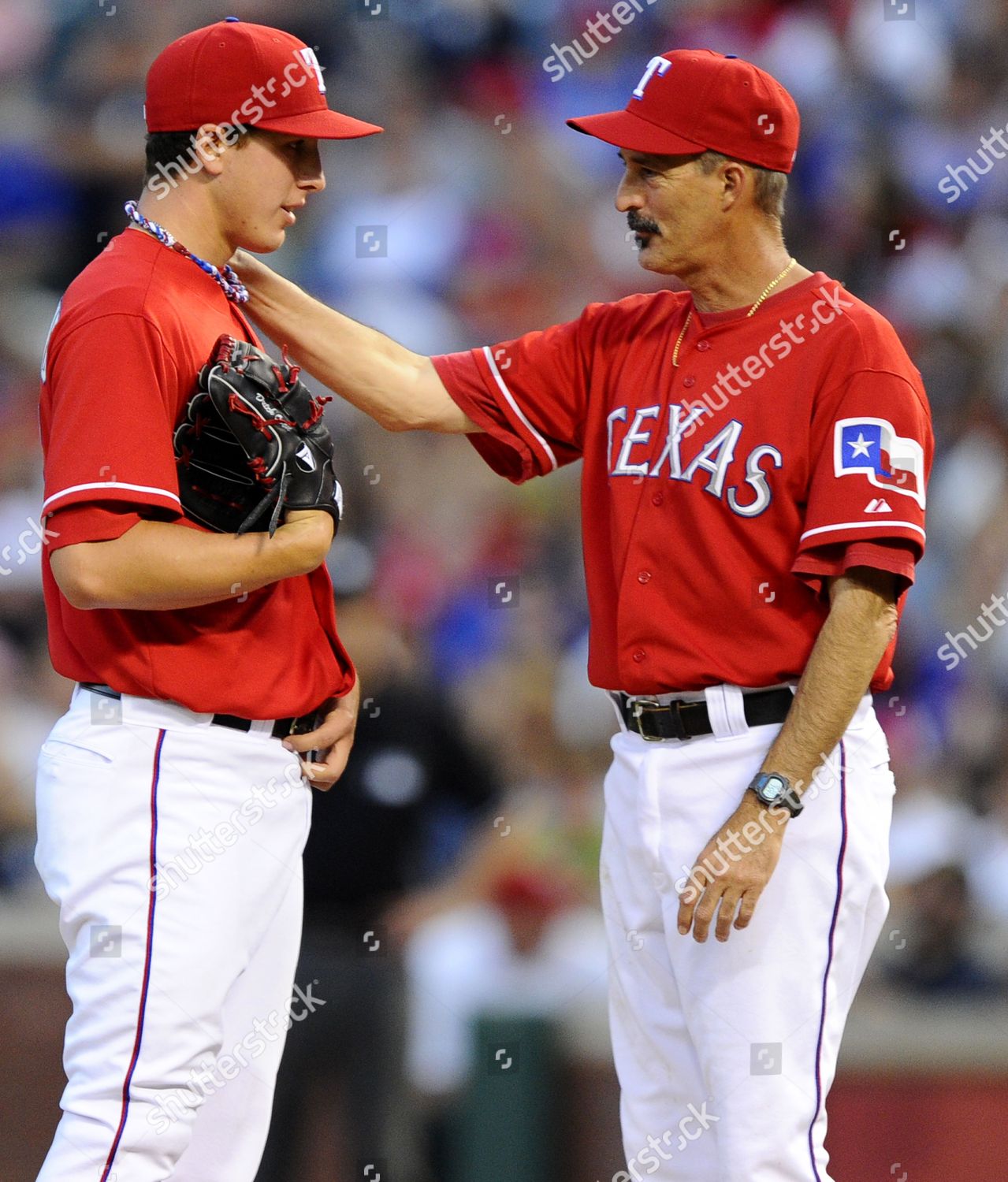 Texas Rangers Pitching Coach Mike Maddux Editorial Stock Photo Stock