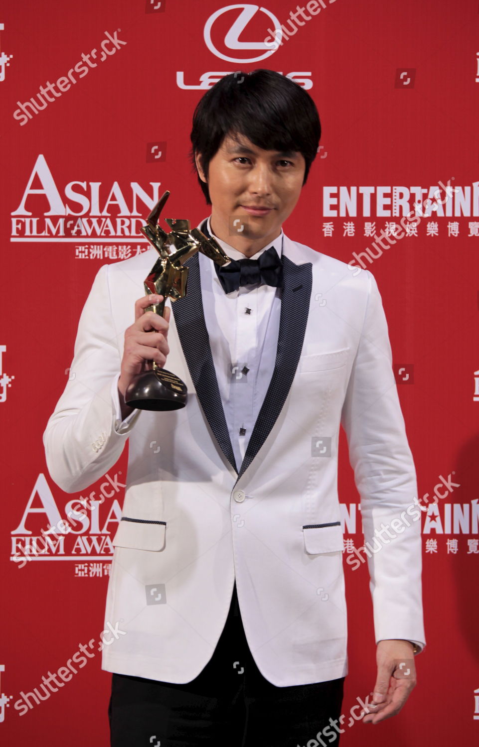 Korean Actor Jung Woosung Holds His Editorial Stock Photo - Stock Image