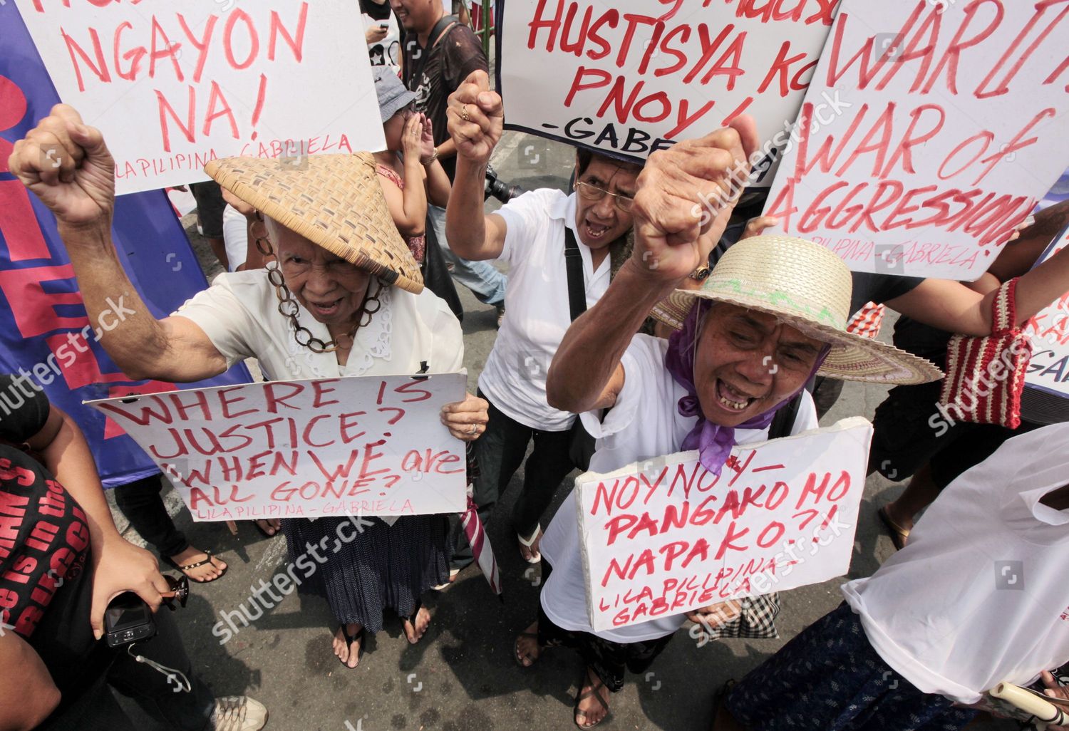Filipino Comfort Women World War Ii Stage Editorial Stock Photo