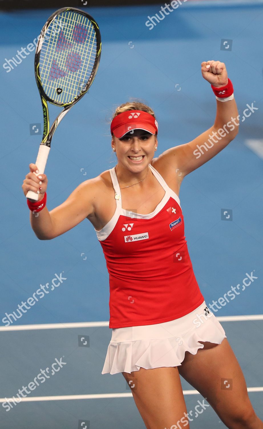 Germany V Switzerland Belinda Bencic Switzerland Editorial Stock Photo ...