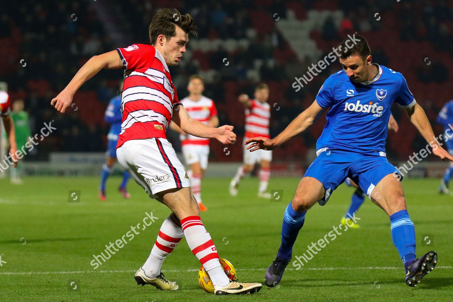 Doncaster Striker John Marquis Strikes Goal Editorial Stock Photo ...