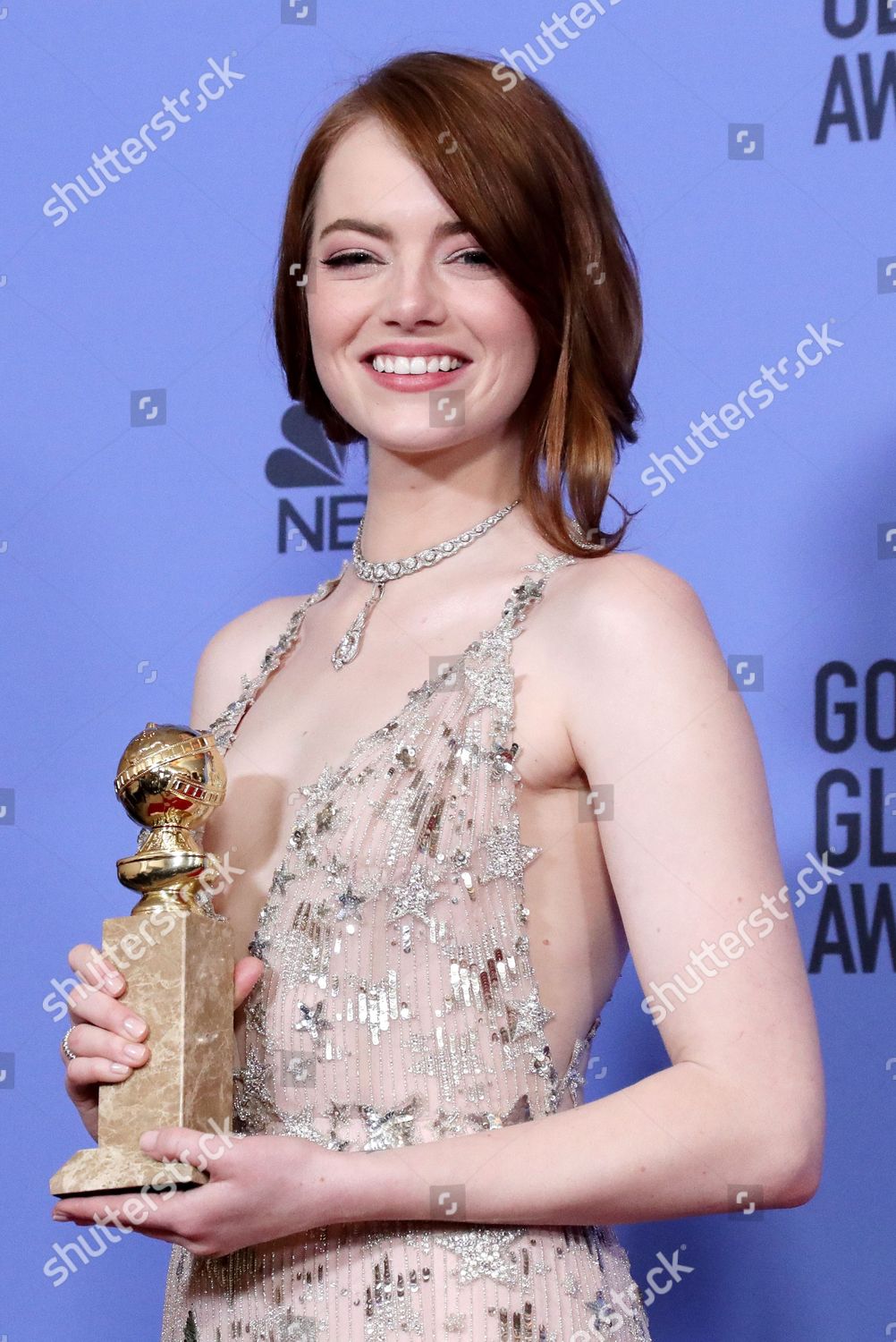 Emma Stone Best Actress Motion Picture Editorial Stock Photo Stock