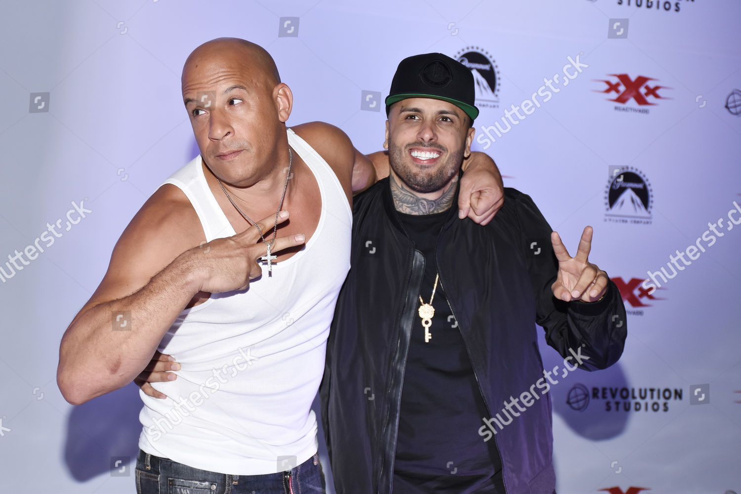 Vin Diesel Nicky Jam Editorial Stock Photo Stock Image