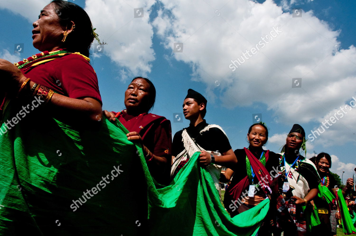 Nepalese Ethnic Magar Community Members Wearing Editorial Stock Photo ...