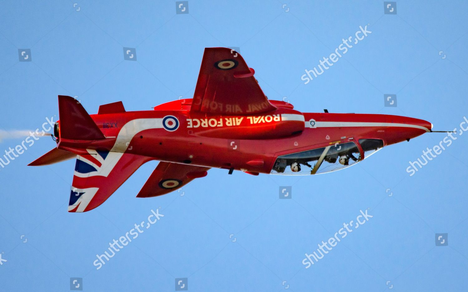 Red Arrows Back Training Over Raf Scampton Editorial Stock Photo Stock Image Shutterstock