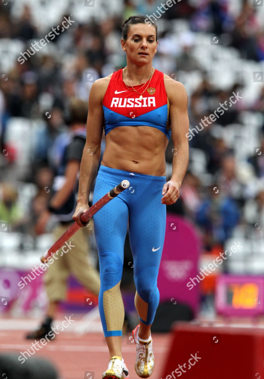 Yelena Isinbayeva Russia Preparing Pole Vault Editorial Stock Photo ...