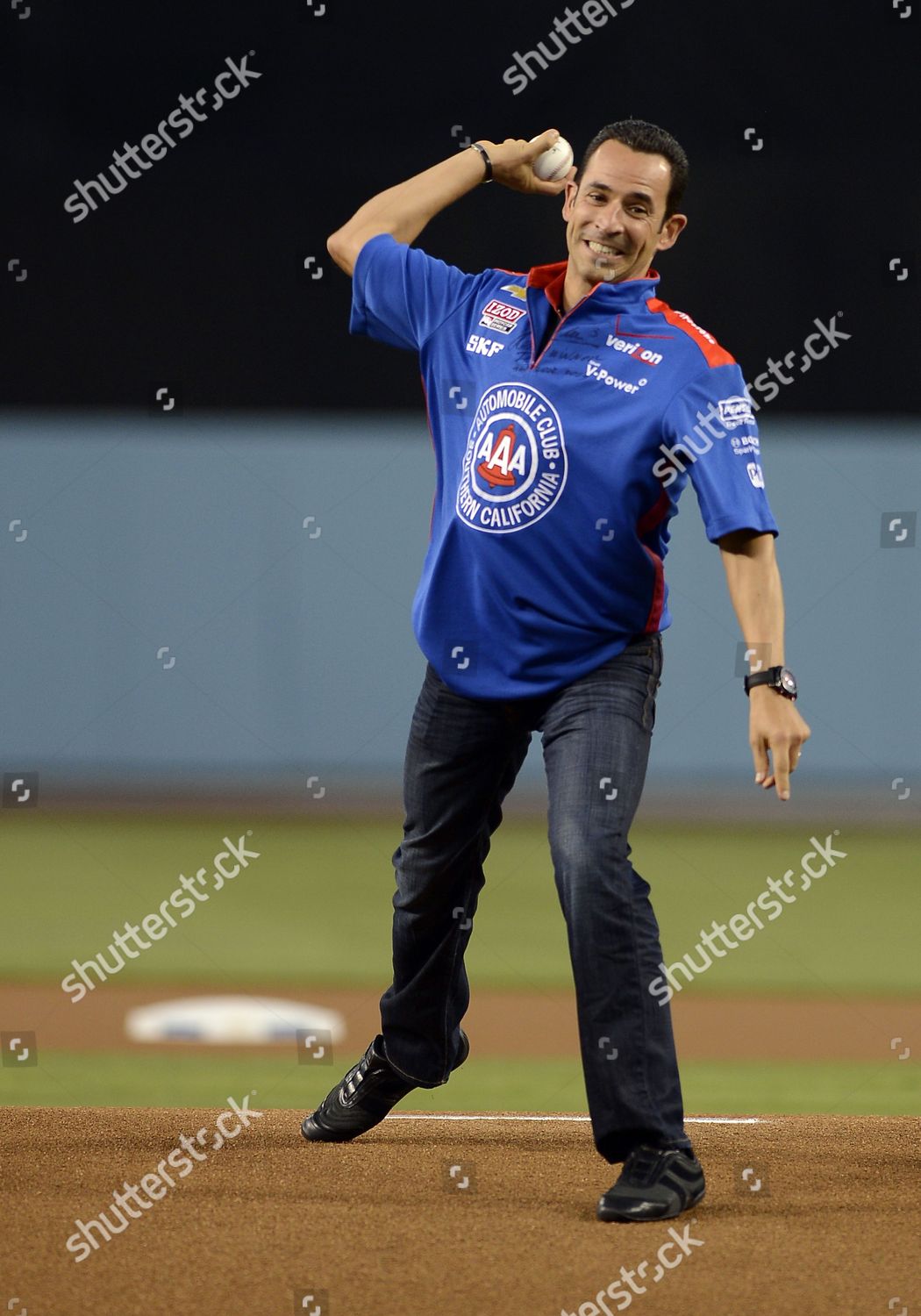 Brazilian Race Car Driver Helio Castroneves Editorial Stock Photo