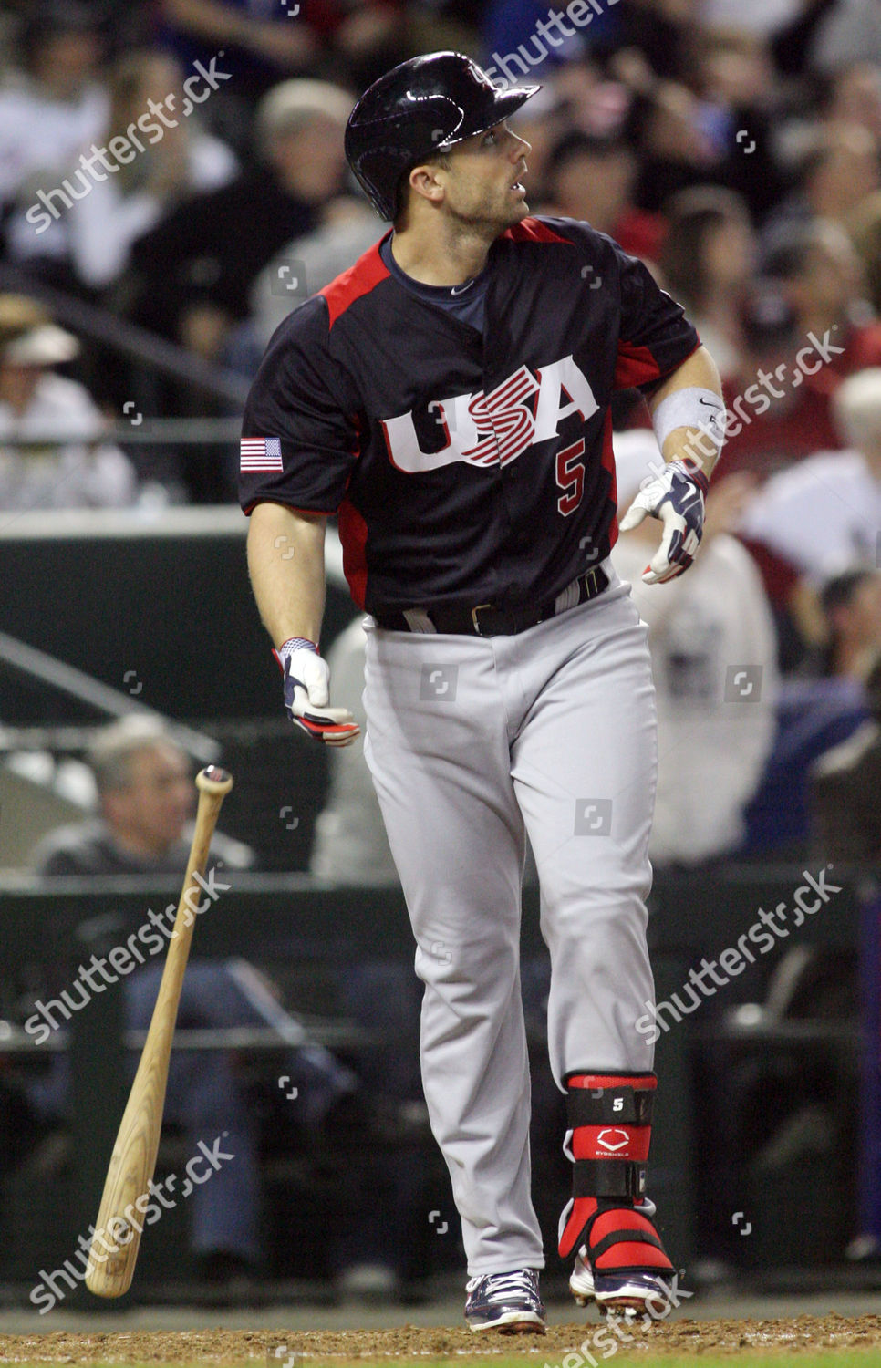 David Wright Team Usa Watches His Editorial Stock Photo - Stock Image