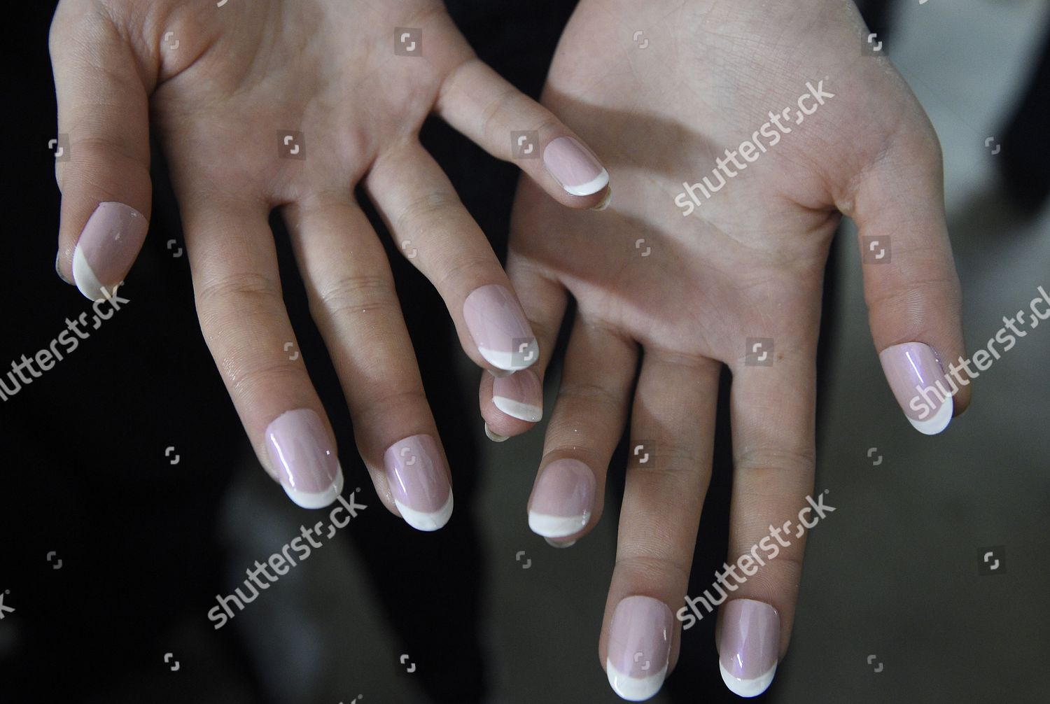 Model Shows Her Fake Nails Backstage Before Editorial Stock Photo Stock Image Shutterstock