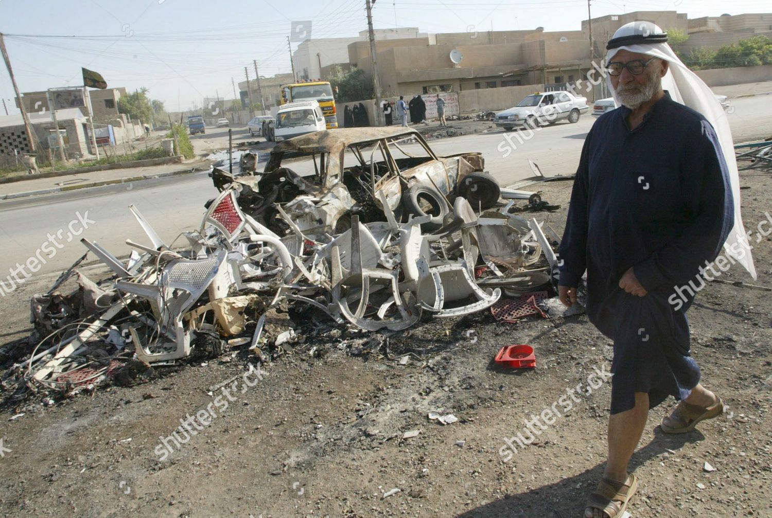 Iraqi Man Passes Melted Plastic Chairs Editorial Stock Photo Stock Image Shutterstock