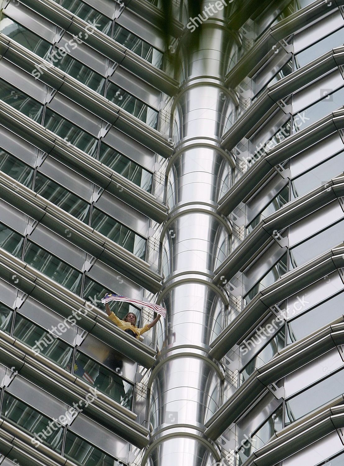 French Spiderman Alain Robert Waves Malaysian Flag Editorial Stock Photo Stock Image Shutterstock