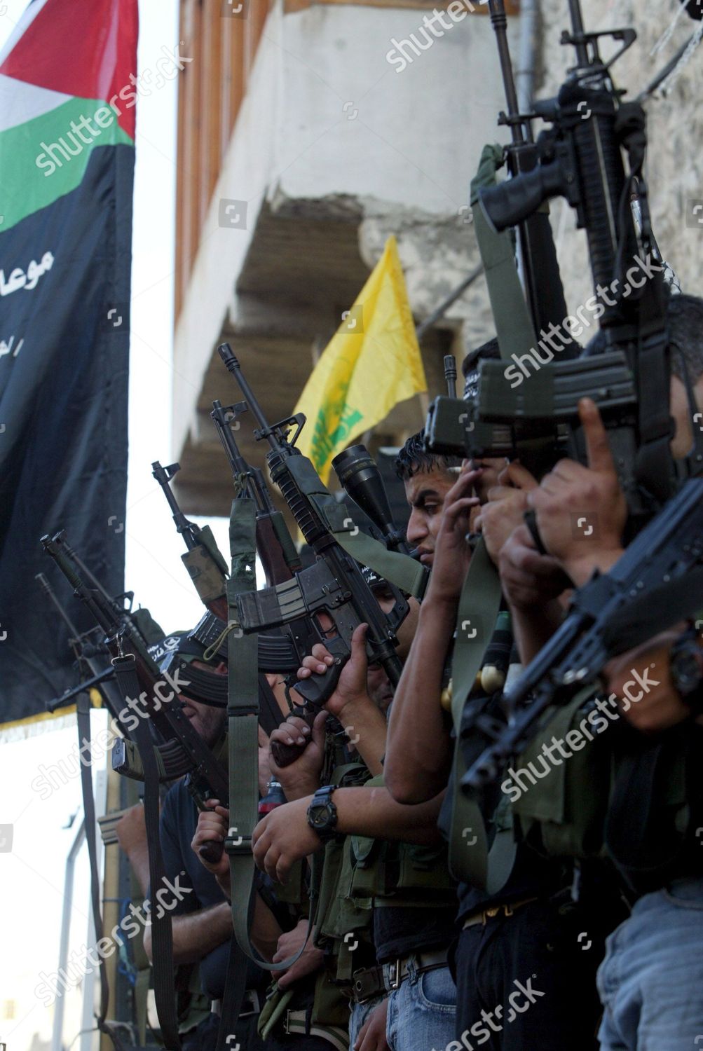 Members Fatah Armed Wing Alaqsa Brigades Editorial Stock Photo - Stock ...