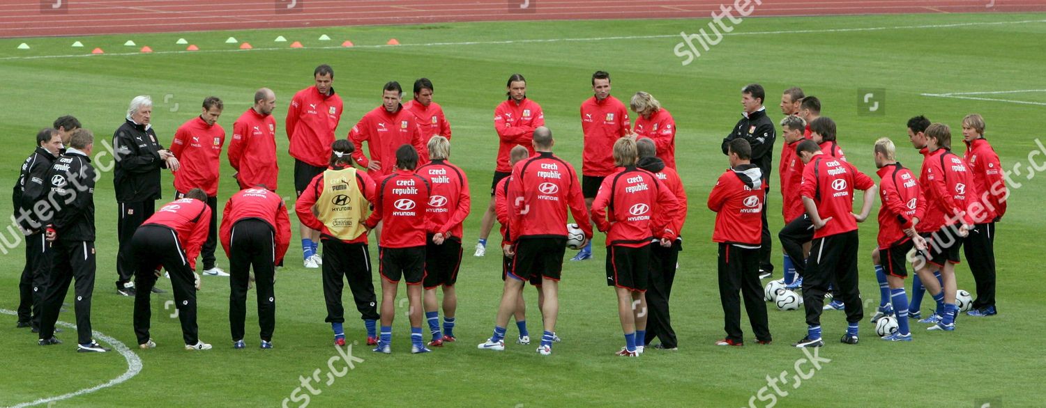 Czech National Soccer Team Players Take Instructions Editorial Stock Photo Stock Image Shutterstock