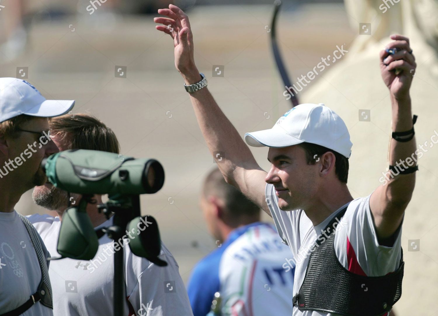 Us Vic Wunderle R Celebrates Teammate Editorial Stock Photo Stock